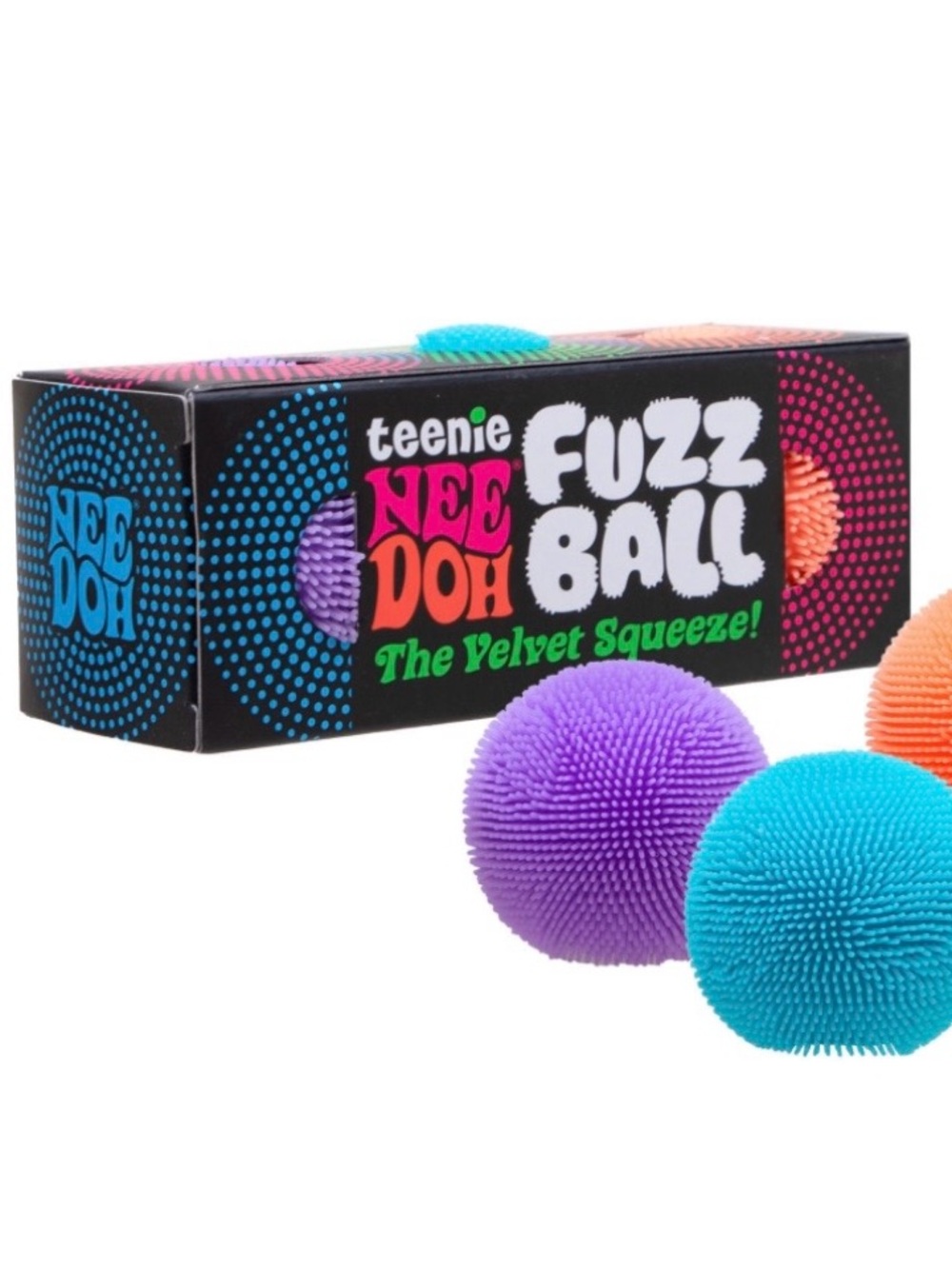 NeeDoh Teenie Fuzz Ball Squeeze Toy - different colors - new and authentic!